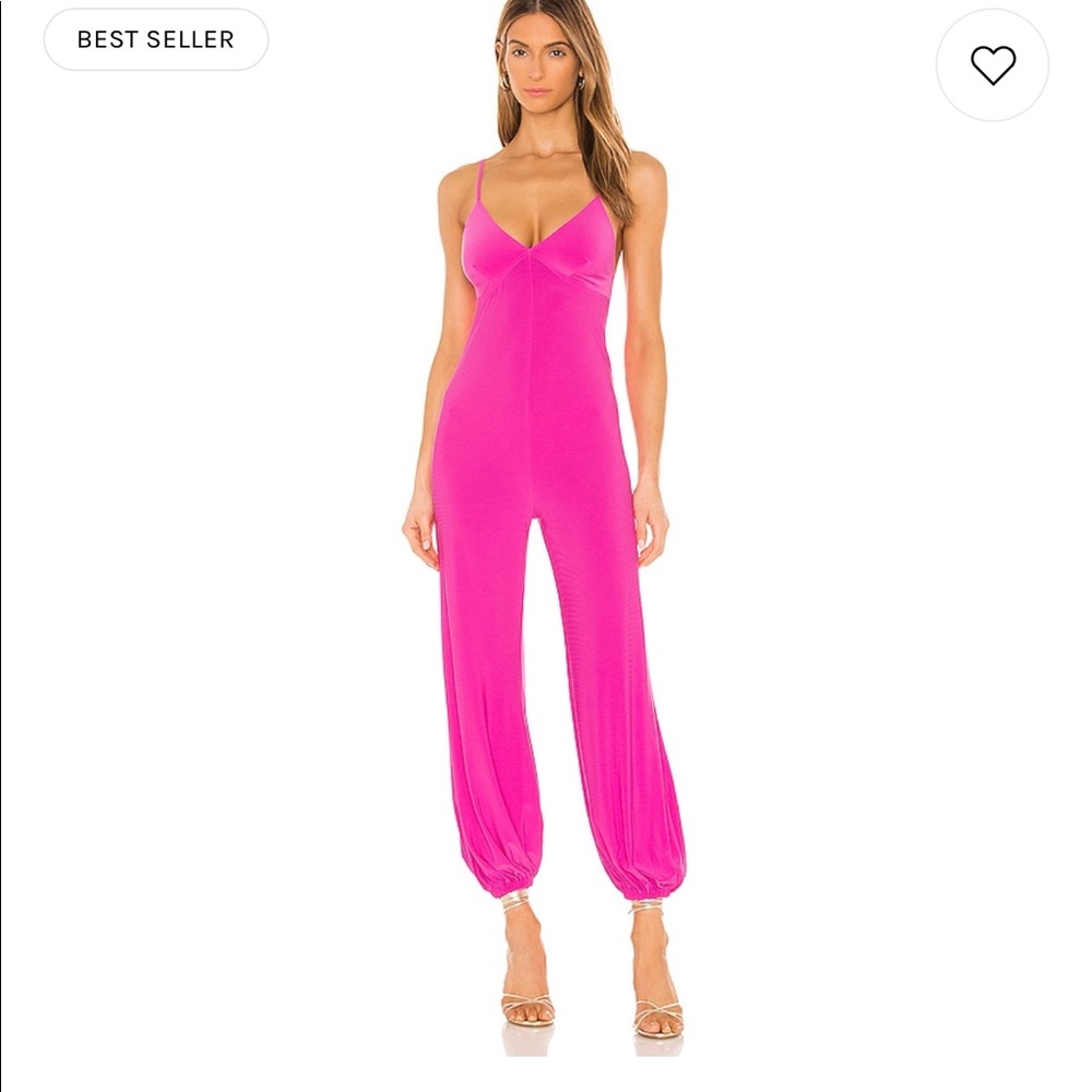 NWT Revolve Slip Jog Jumpsuit Hot pink